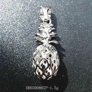 Collier avec pendentif ananas en argent Sterling 925, de haute qualité, pour femmes, hommes et enfants, cadeau 210524264o