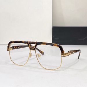 verkoop van luxe designer frame voor heren heren optische dames vrouw vierkante brillen groot kaki gouden frame Stralingsbeschermende le216J