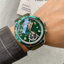 vente de montres de luxe à quartz pour hommes, cadran de 43 mm avec une ceinture qui fait tourner les montres terrestres pour hommes, montres-bracelets montr230v