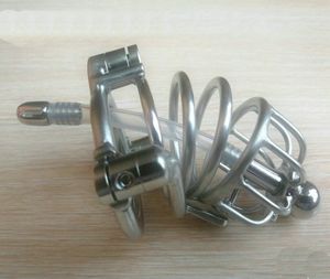 Dispositif de Cage à coq en métal, pour ceinture verrouillée en permanence, en acier titane, Tube urétral, Bdsm, jouets sexuels, offre spéciale, 6611637