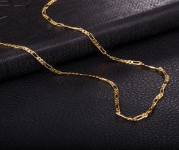 Vente de collier pour hommes Figaro Chaîne 2 mm 470 mm Colliers 18k jaune Goldrose Gold plaqué dans le monde entier CAHIN5594202