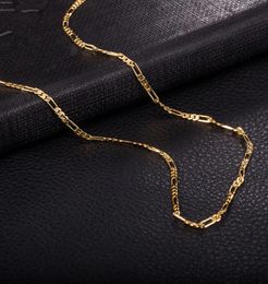 Vente de collier pour hommes Figaro Chaîne 2 mm 470 mm Colliers 18k Jaune Goldrose Gold plaqué dans le monde entier CAHIN5818192