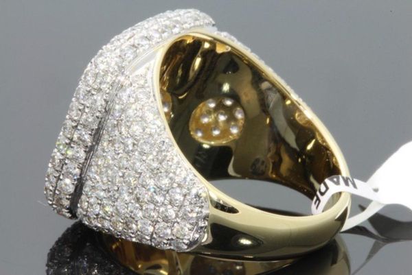 Vendre une nouvelle bague en diamant complet 18 k en or Europe et américain Micro Incrust Femelle Ring entière 6123301819