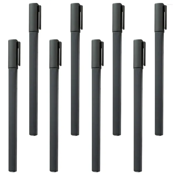 Vente de stylo à bille carré de promotion en plastique noir de nouveauté avec logo personnalisé