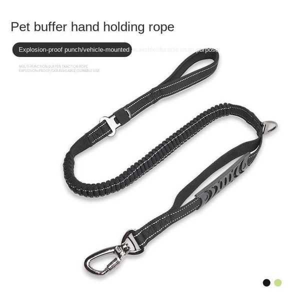 Vente Pet Ldog Courir Laisses Réglable Chien Chat Voiture Ceinture De Sécurité Pet Ushioning Laisses Réfléchissantes Laisses De Course 211006