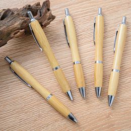 Vente de stylo à bille d'écriture en bois de bambou pur devoirs d'étudiant d'école acheter 2 envoyer un cadeau
