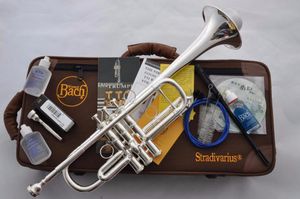 verkoop van verzilverde trompet Drop C-toon LT197GS-96 messing professioneel prestatieniveau muziekinstrumenten gratis verzending