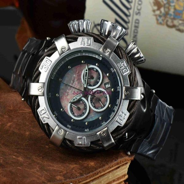 Vendre TA Men039s Outdoor Sports Quartz Calendar Watch avec grand cadran en métal en acier Toutes les fonctions peuvent être opérées montres 227030193