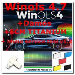 Venta de WinOLS 4.7 con complementos 2024 Damos ECM TITANIUM Immo Service Tool V1.2 Software de reparación automática de todos los datos