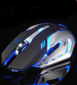 Vendre Wolf X7 Wireless Gaming Mouse 7 Colors Backlight LED Backlight 24 GHz Optical Gaming Mice pour Windows XPVista7810OSX1500586