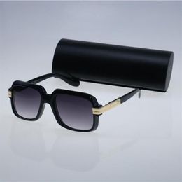 Venta de gafas de sol para mujer 607, gafas de sol de moda para conducir, gafas de metal UV400, gafas de sol de gran tamaño con caja 2247