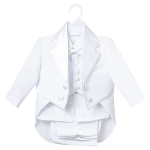 SellingClassic Little Boy Tuxedo/Wedding Party Baby Boy Suit/Baby Boys Beige 5-Piece Suit Set 3345 240510