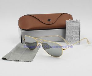 Sell New Brand Arrival Designer Pilot Lunettes de soleil Men Femmes Femmes Outdoorsman Sun Glasshes Eyewear 58mm 62 mm Lenses en verre avec marron 5095908