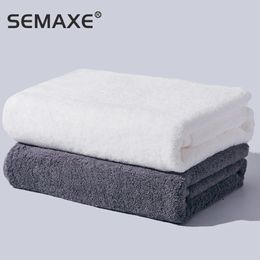 Serviette de bain Semaxe Pure Coton Luxury Ensemble de haute qualité 70x140cm Deux pièces Super absorbant jaune bleu blanc G 240420