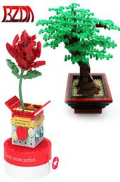 Sembo City Street View Idee Bonsai Bricks Friends For Girl Creator Tree Plants Blocks Toys Flower Bouwsten