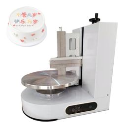 Máquina semiautomática para extensión de tartas de cumpleaños, máquina para decoración de relleno de capas de crema de enyesado de pasteles