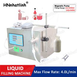 Machine de remplissage de bouteilles semi-automatique pompe magnétique eau minérale huile essentielle fluide remplissage quantitatif production d'emballage