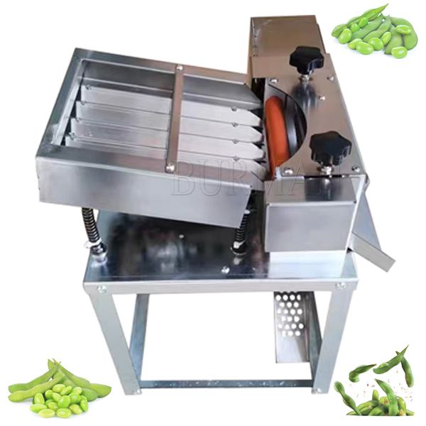 Machine à éplucher l'edamame semi-automatique, Machine à éplucher les haricots de soja vert, pour enlever les coques d'edamame, décortiqueuse de pois