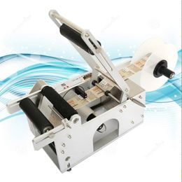 Semi-automatische etiketteermachine Etiketapplicator Printer PET-plastic fles Datumcodeermachine Etiketdispensermachine