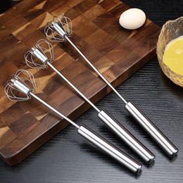 Batidor de huevos semiautomático, batidor Manual de acero inoxidable 304, batidor Manual, crema de huevo, agitador, herramientas de cocina