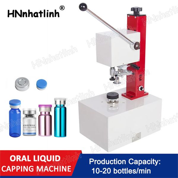 VIALES SEMI AUTOMÁTICOS Máquina de enrging Máquina de tapa eléctrica líquida oral Sellador multifuncional Vial Crimper LT-1035