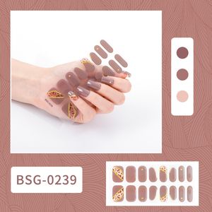 Semi-uitgeharde gelnagelstrips werken met elke nagellamp, salonkwaliteit, gaan lang mee, gemakkelijk aan te brengen of te verwijderen - inclusief nagelvijl en houten stokje -