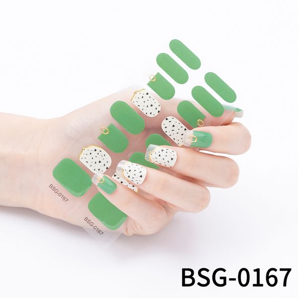 Autocollant pour ongles semi-durcis - Autocollant pour ongles en gel d'estampage à chaud 3D pour l'art des ongles japonais et coréen