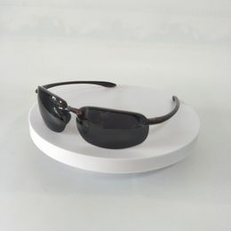 Óculos de Sol Semi-Aro Sem Aro Homem Mulher Óculos de Sol Designer de Luxo Meia Armação Retro Espelho Óculos Gafas De Sol