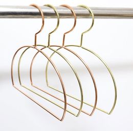 Halve cirkel metalen hanger Nordic Style Rose Gold Iron Hangers Rack voor Sjaal Tie Riem en Handdoek Kleding Organizer SN5771