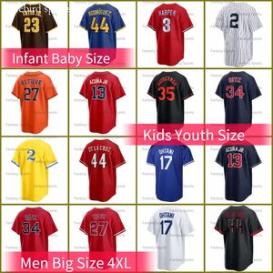 Semien Wheeler Infant Baseball Jersey Joe Kelly Aaron Juge ohtani Seager Realmuto ACUNA Jr. Riley Altuve Harper Lindor Bregman Albies Tatis Jr Jeter Betts Baby