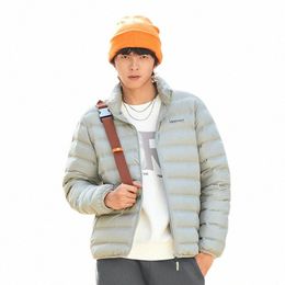 Semir Down Jacket Hombres Invierno Seaml Laminado Simple Atmosférico Estilo Commuter Ropa Color Sólido Casual Fit Chaqueta p0xd #