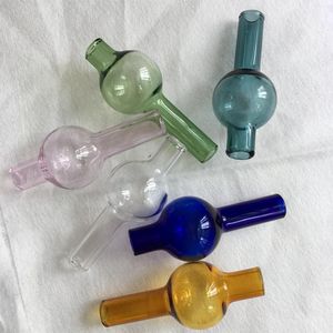 Semi-transparante glazen carb-dop Effen kleur Rotatiekoepel voor Quartz Banger Nails Roken Glazen bongs Waterleidingen Dab Oil Rigs Thermisch accessoire