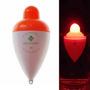 Sencart LED Lichtgevende Vissen Float Buoy Verticale Drijvers Bobbers Tackle + Batterij CR2032 LED-vissen Float Light Fishing Float