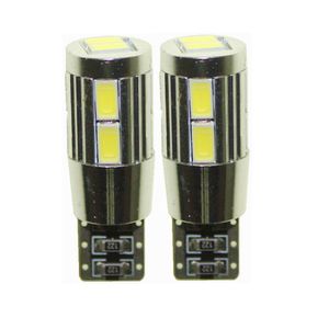 Sencart T10 W5W 10SMD 5630 Canbus LED lumière blanche clignotant de voiture lampe de stationnement d'angle (DC 12 V/2 pièces)