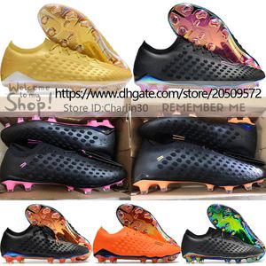 Enviar con bolsa Botas de fútbol de calidad Phantom Ultra Venom FG Limit Hypervenom Botines de fútbol Zapatillas de deporte de cuero suave para hombre Electrochapa Lithe Knit Zapatos de fútbol EE. UU. 6.5-12
