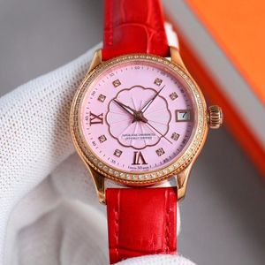 Stuur je geliefde naar je beste vriend Hoogwaardig automatisch dames diamanten horloge saffier waterdicht 50 meter super lichtgevende meteoriet letterlijk merknaam horloge