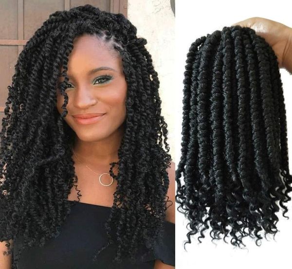 Senegal Curly Goddess 12 pulgadas Primavera trenzas de crochet senegalesas extremo rizado Kanekalon trenzado Extensiones de cabello synthe1493906