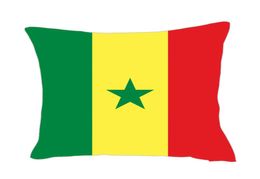 Sénégal Flag Throwpillow Couvre d'usine Good Polyester Satin Oreiller Cover 3875277