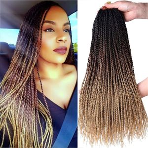 18/22 inch Senegalese Twist Haak Haar Haak Haar Vlechten 30 Stands/Pack voor zwarte vrouwen LS23