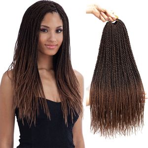 Twist sénégalais Crochet Cheveux 22 '' Synthétique Mini Twist Tresses Extensions Twist Sénégalais Tresses Cheveux