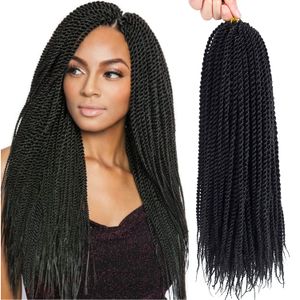 Cabelo de crochê torcido senegalês micro trança de torção senegalês pré torcido ombre tranças de crochê para mulheres negras