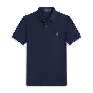 Senior Designer Heren Poloshirt T-shirt Zomer Casual Pony Geborduurd Patroon Puur Katoen Hoge Kraag Zakelijk Mode Meerkleurig Shirt S-3XL