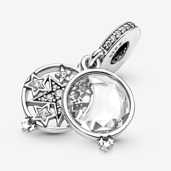 Collier de bracelet Pandoras de créateur senior, pendentif en argent sterling 925, perles de fusée d'astronaute spatial Galaxy, adaptés aux bijoux pour femmes
