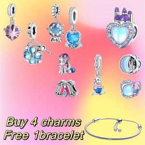 Senior designer dames bedelarmband Fairy Tale Town Series Dream Castle Unicorn S925 DIY Fit Pandoras Bracelet Luxe sieraden Gift voor Mom