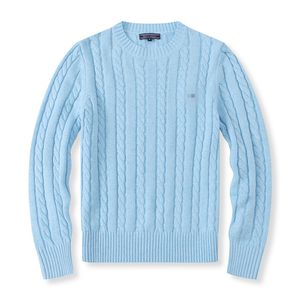 Pull de marque de créateur pour hommes seniors en laine Ralph chemise pull chaud beau rétro broderie tricoté Lauren Jumper marque coton sweat-shirt