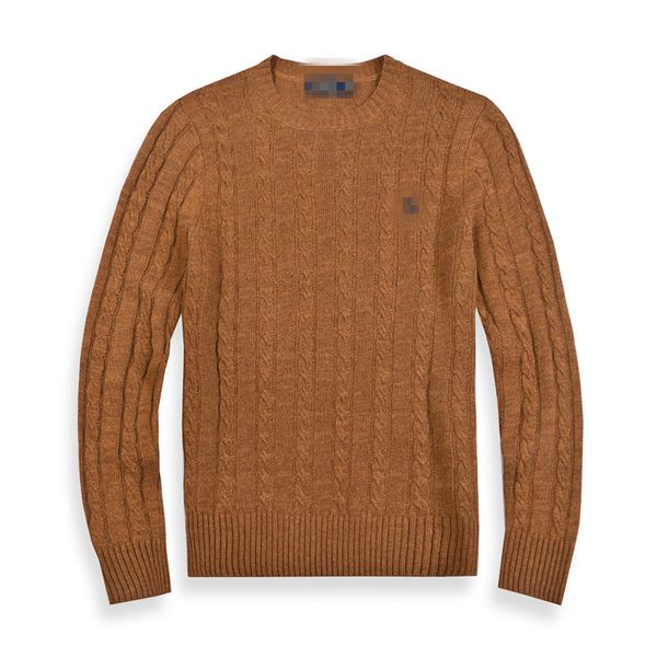 Pull de créateur pour hommes seniors col rond Mile Wille Polo marque poney Camel pull en cachemire décontracté chaleur pull pull