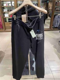 Senior Specialty Stores Quality Buurberlyes Pants dames casual guard broek met sterrenhemelpatroon broek 80586511 met echt logo