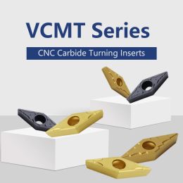 Seno 1PCS Universal CNC Turning Tool inserte les plaques de tour d'usinage VCMT160408 Filling de coupe en carbure pour CNC Turn VCMT160404