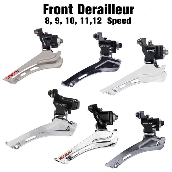 Sensah Bike Front Derilleurs 9 10 11 12 20 22 Speed ​​Empire Pro Phi Gnite Straight Proding Clamping for Road Bicycle 231221