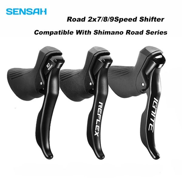 Sensah Road Bikes R7 Reflex Ignite 2x72x82x9Speed ​​Groupset Bicycle Trigger Brake Lever Front and Bear Derilleur pour Shimano 231221